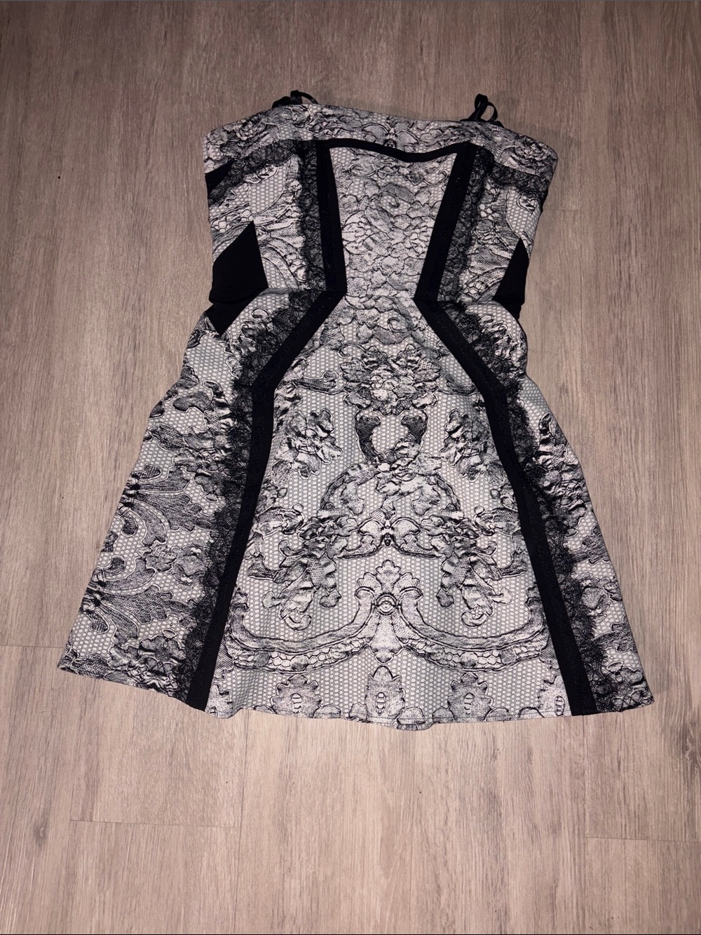 Black & White Printed Dress